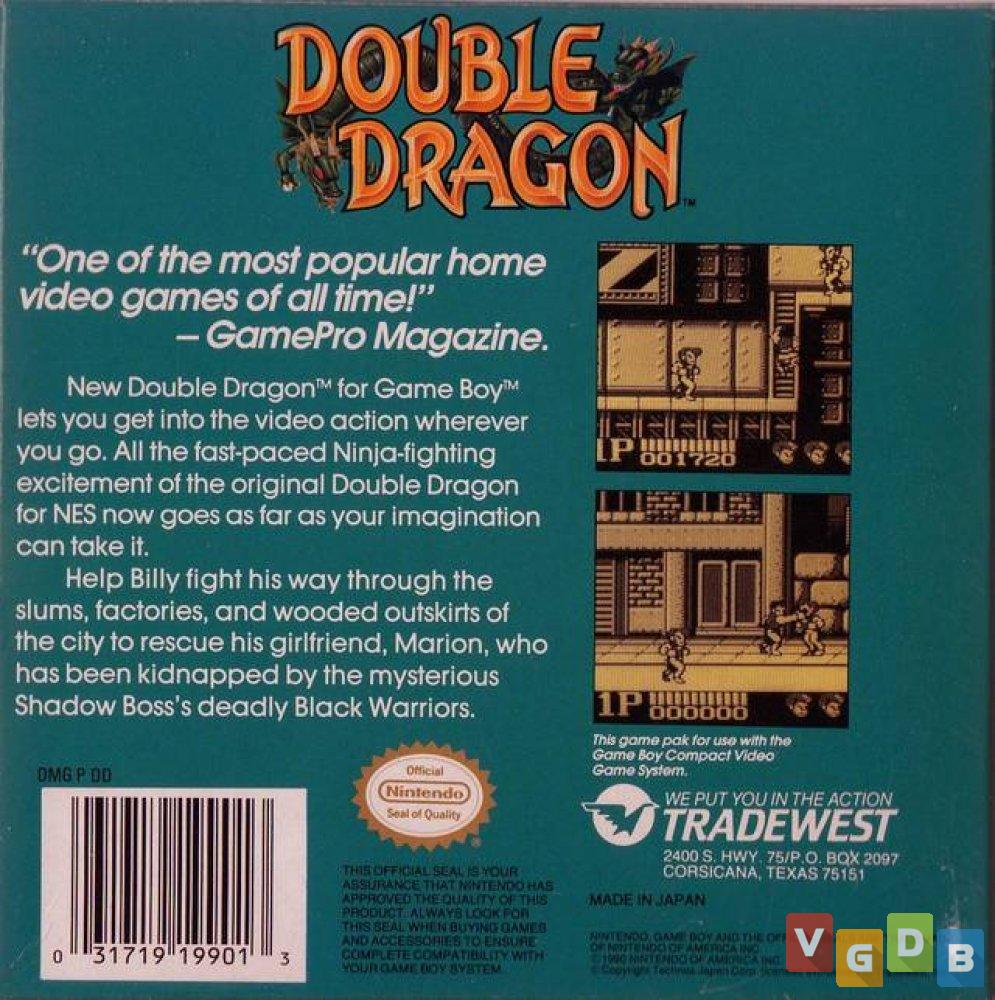 Double Dragon - VGDB - Vídeo Game Data Base