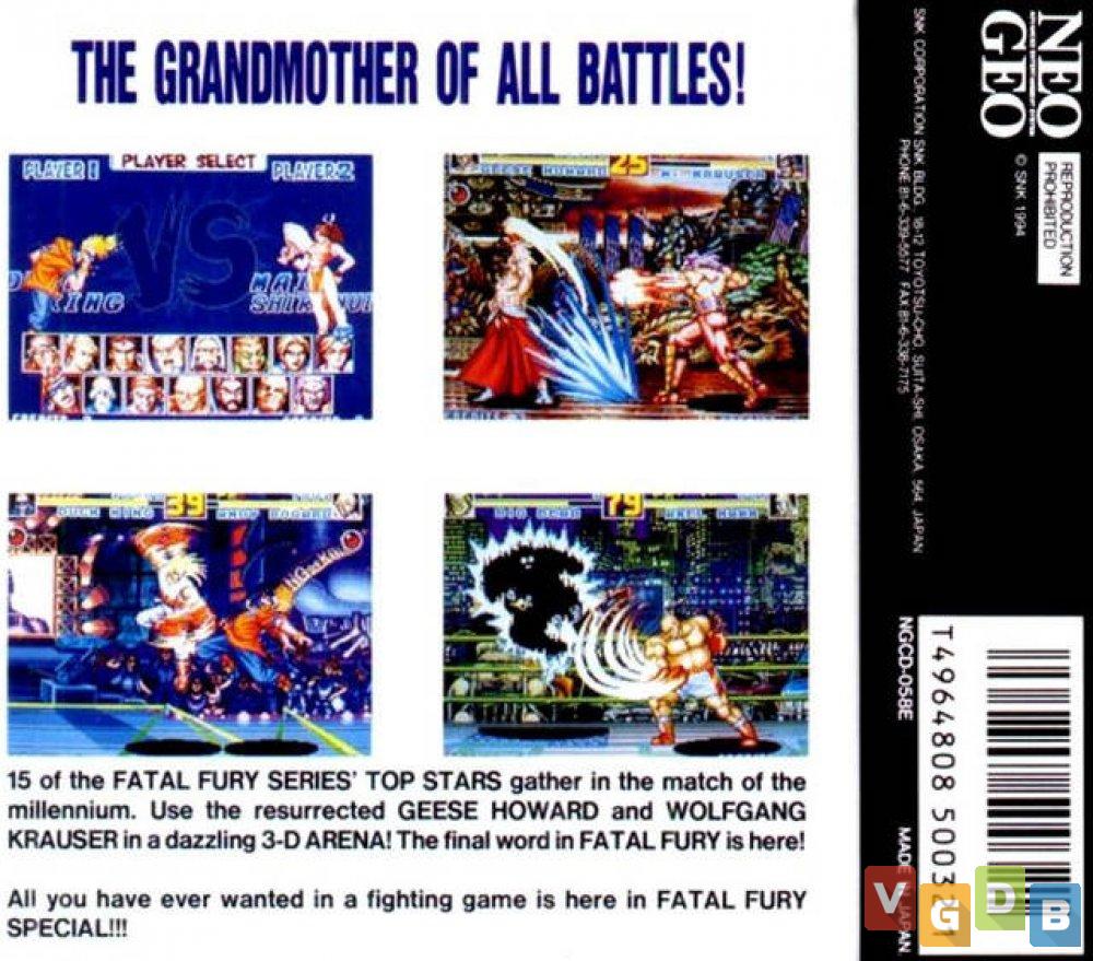 VGDB - Vídeo Game Data Base - Conheça a saga Fatal Fury nos arcades