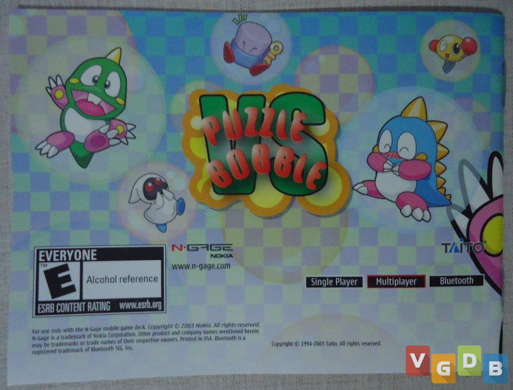 Jogo midia fisica Puzzle Bubble Vs Original para N. Gage em