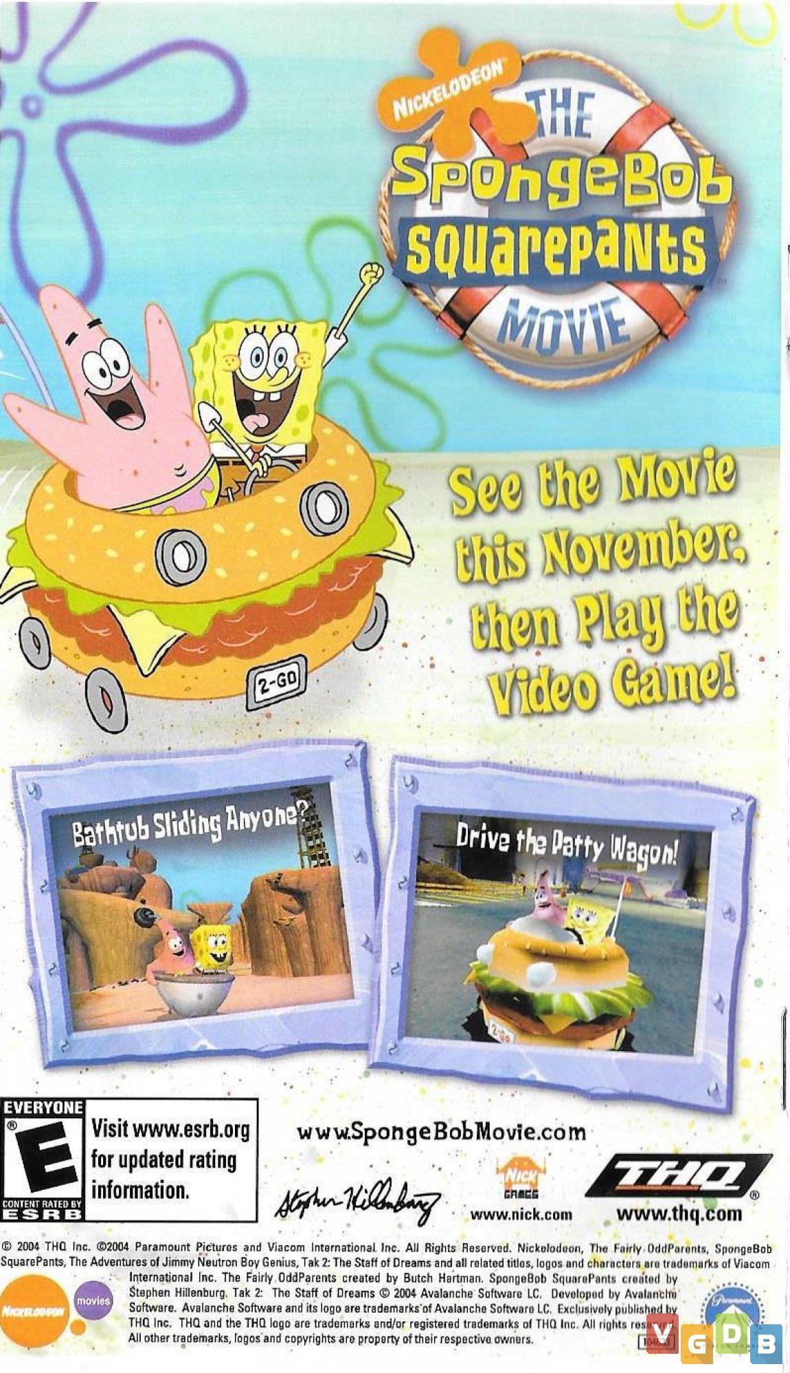 the spongebob squarepants movie video game pc