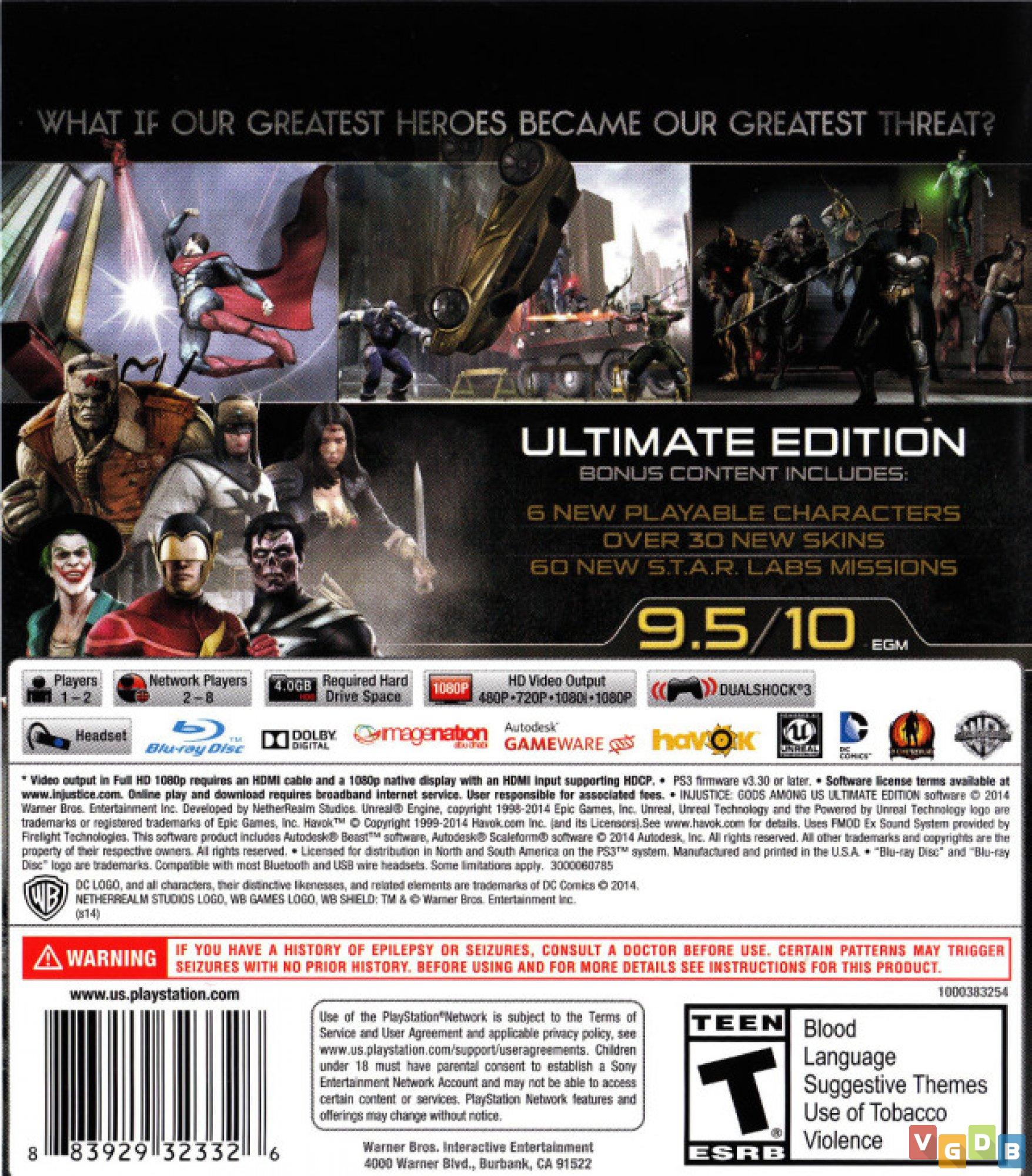 Injustice: Gods Among Us Ultimate Edition - Xbox 360 