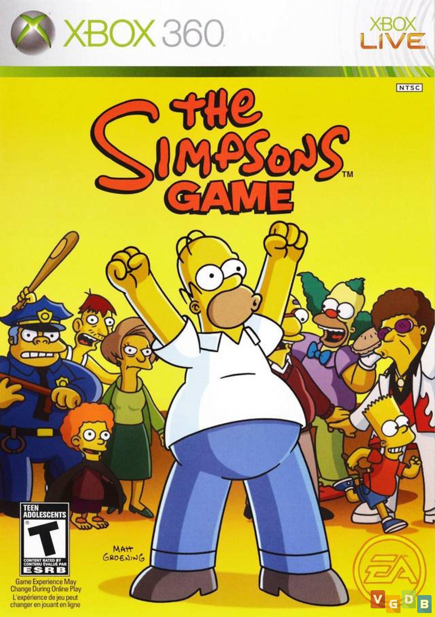 Gameteczone Jogo Xbox 360 The Simpsons The Game - EA São Paulo SP -  Gameteczone a melhor loja de Games e Assistência Técnica do Brasil em SP