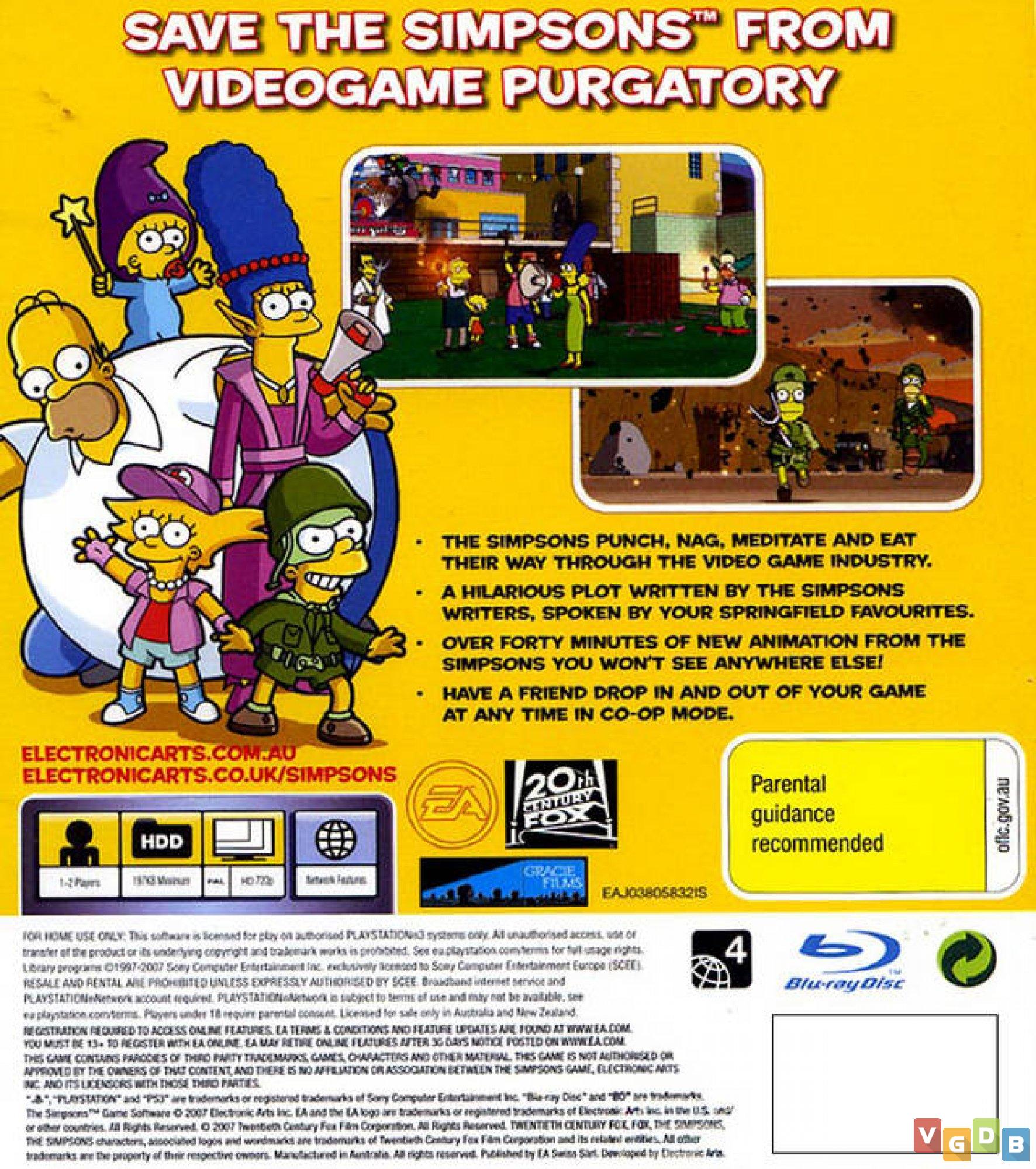 Jogo The Simpsons Game - PS3