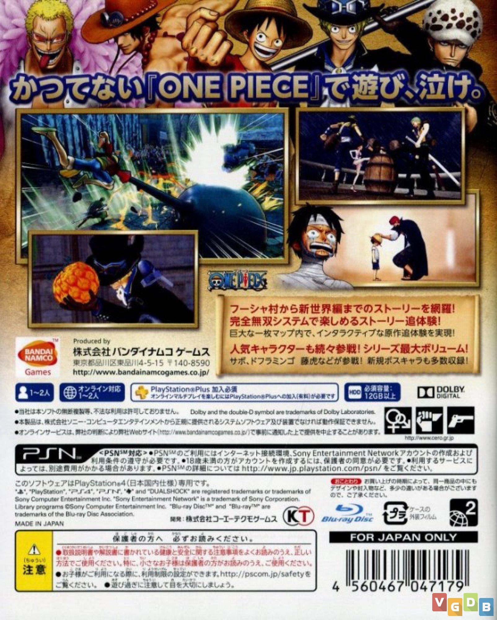 One Piece: Pirate Warriors 3 - VGDB - Vídeo Game Data Base