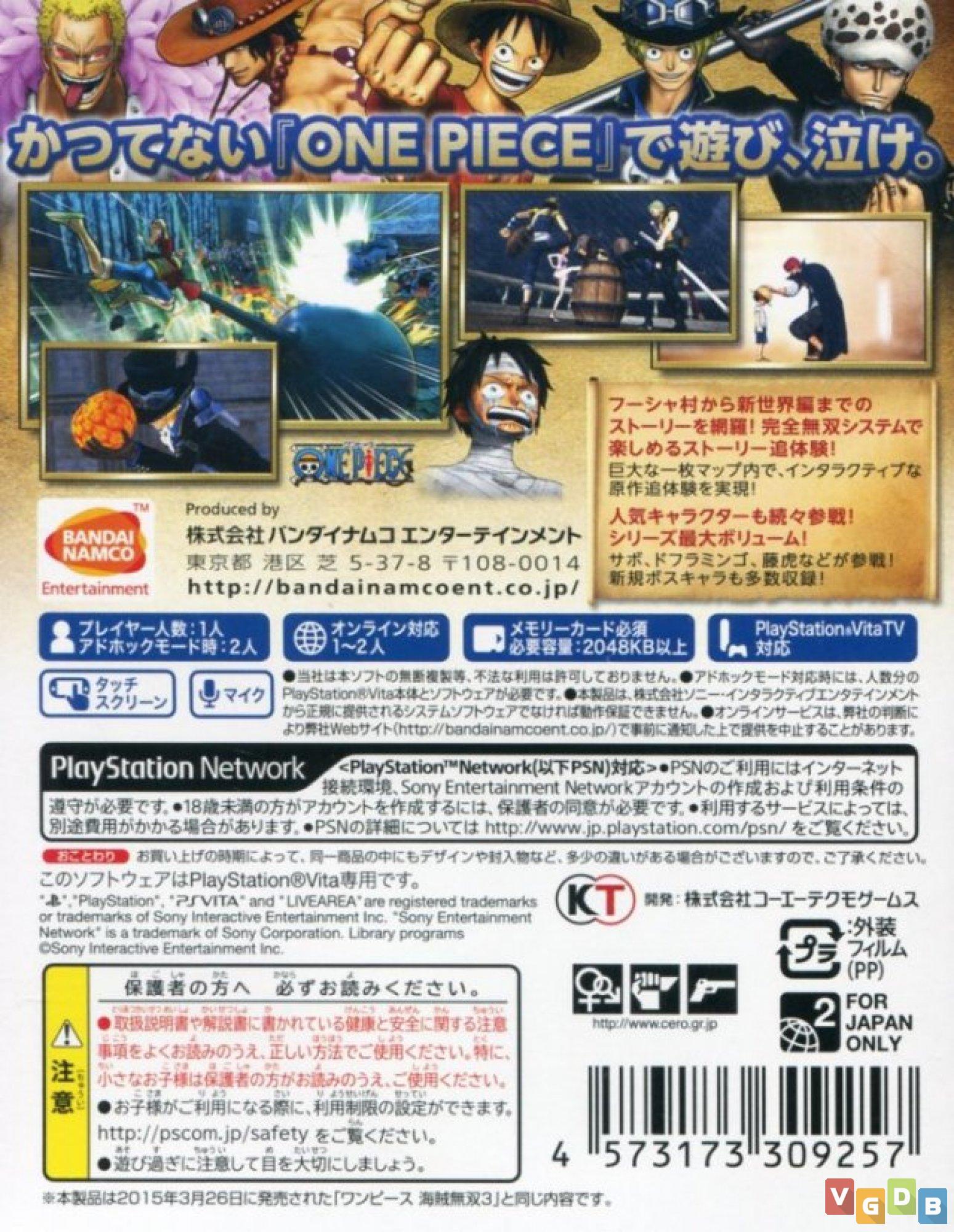 One Piece: Pirate Warriors 3 - VGDB - Vídeo Game Data Base