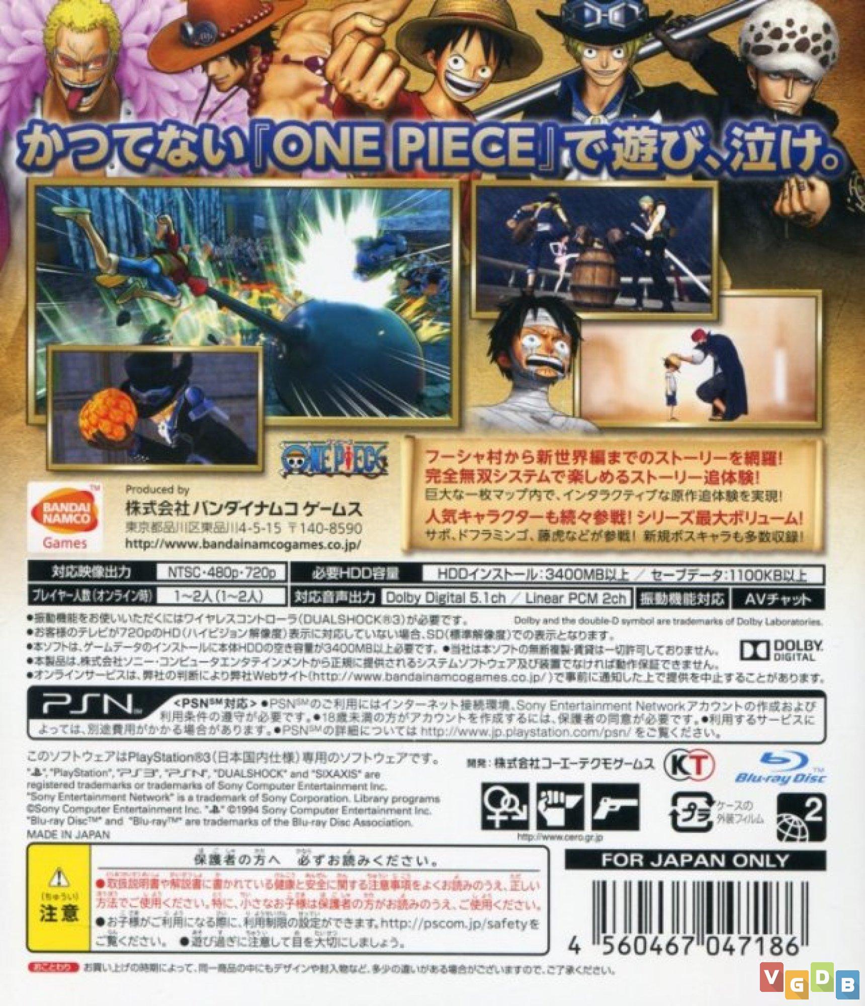 One Piece: Pirate Warriors 3 - VGDB - Vídeo Game Data Base