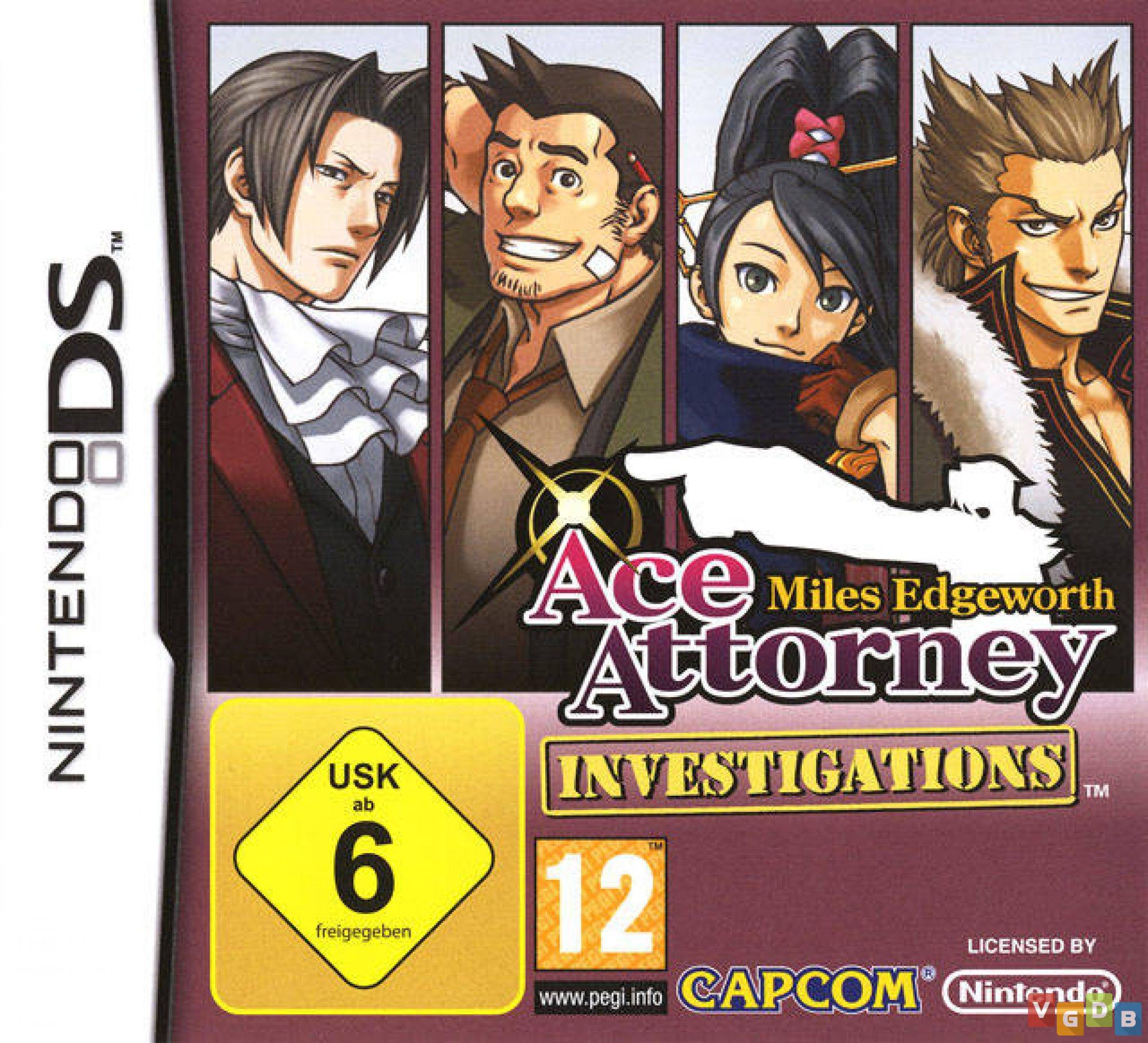 Miles investigation. Ace attorney investigations: Miles Edgeworth обложка. Ace attorney investigations. Ace attorney Nintendo DS. Эйс атторни Майлз.