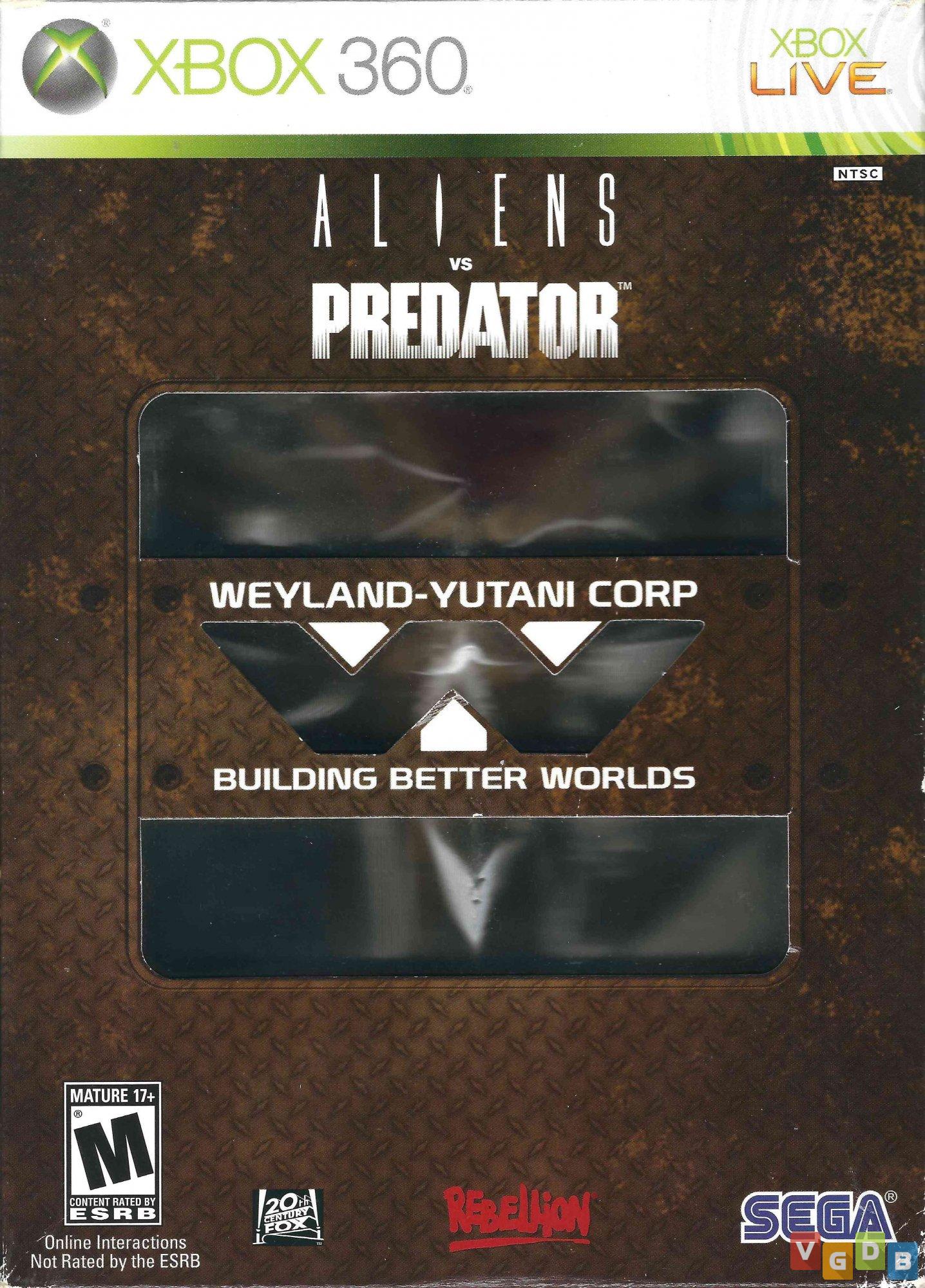 Aliens Vs. Predator (Hunter Edition) - VGDB - Vídeo Game Data Base