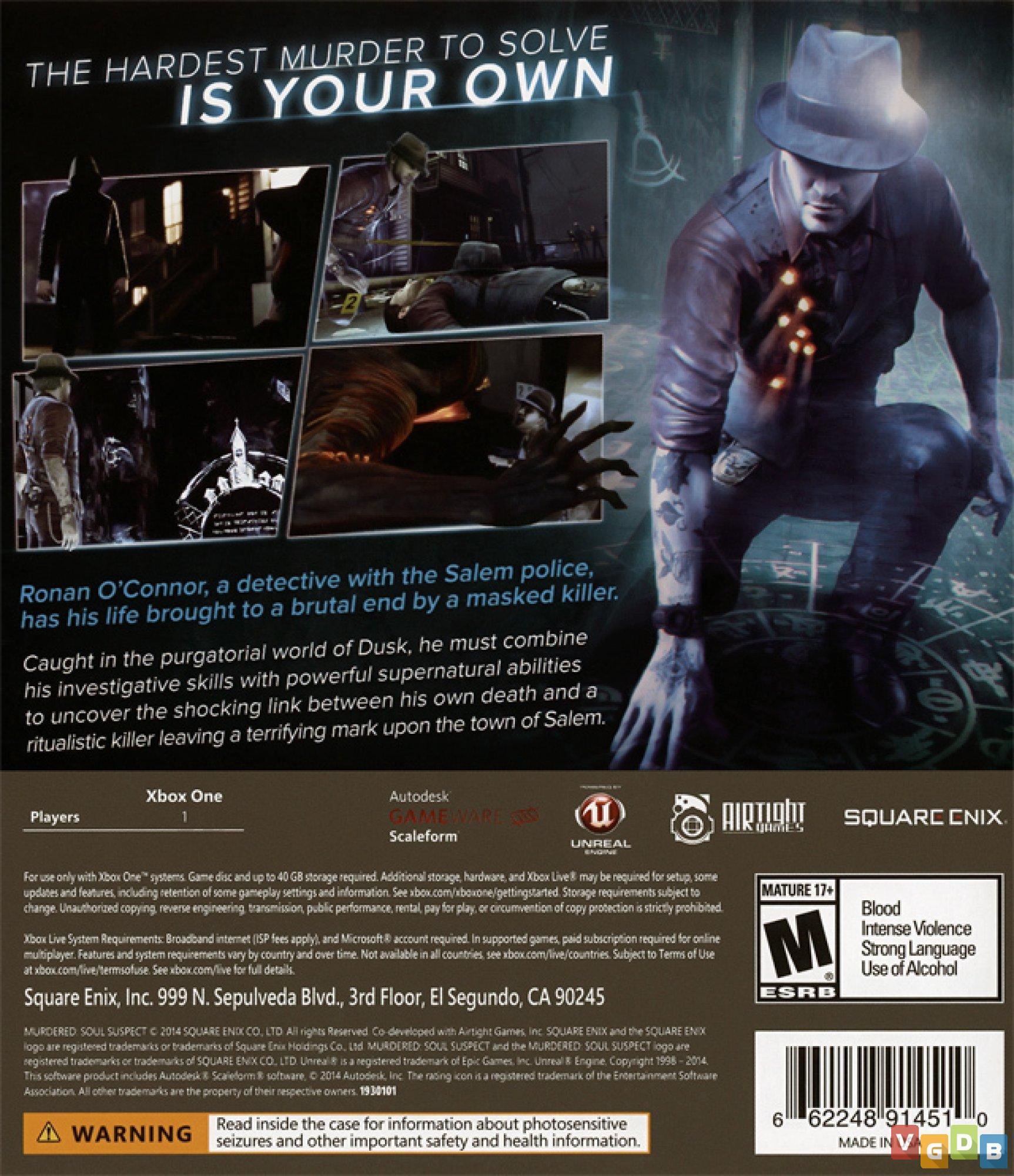 Jogo Murdered Soul Suspect Para Xbox 360 - Square Enix em Promoção na  Americanas