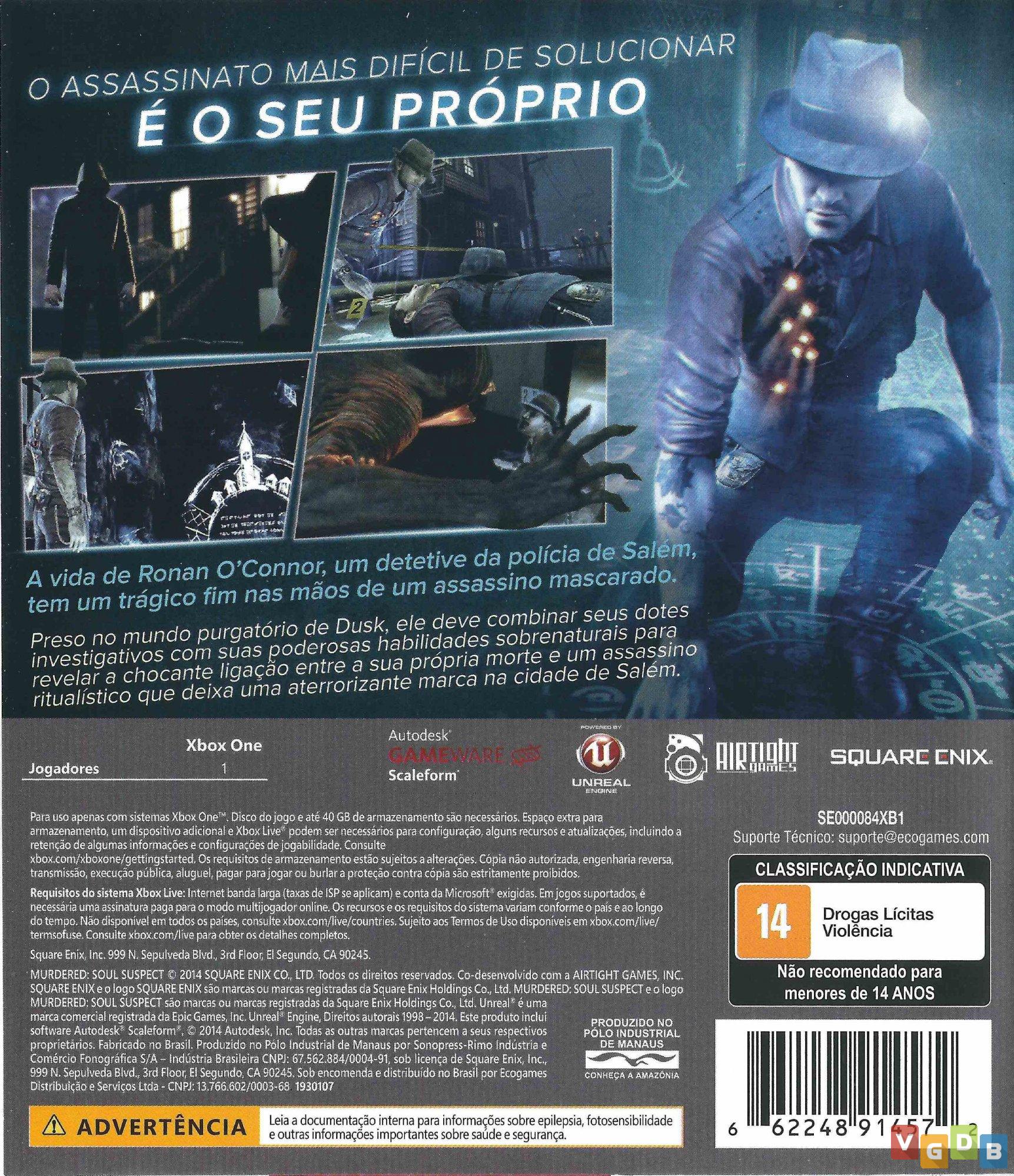 Jogo Murdered: Soul Suspect - Xbox 360 em Promoção na Americanas