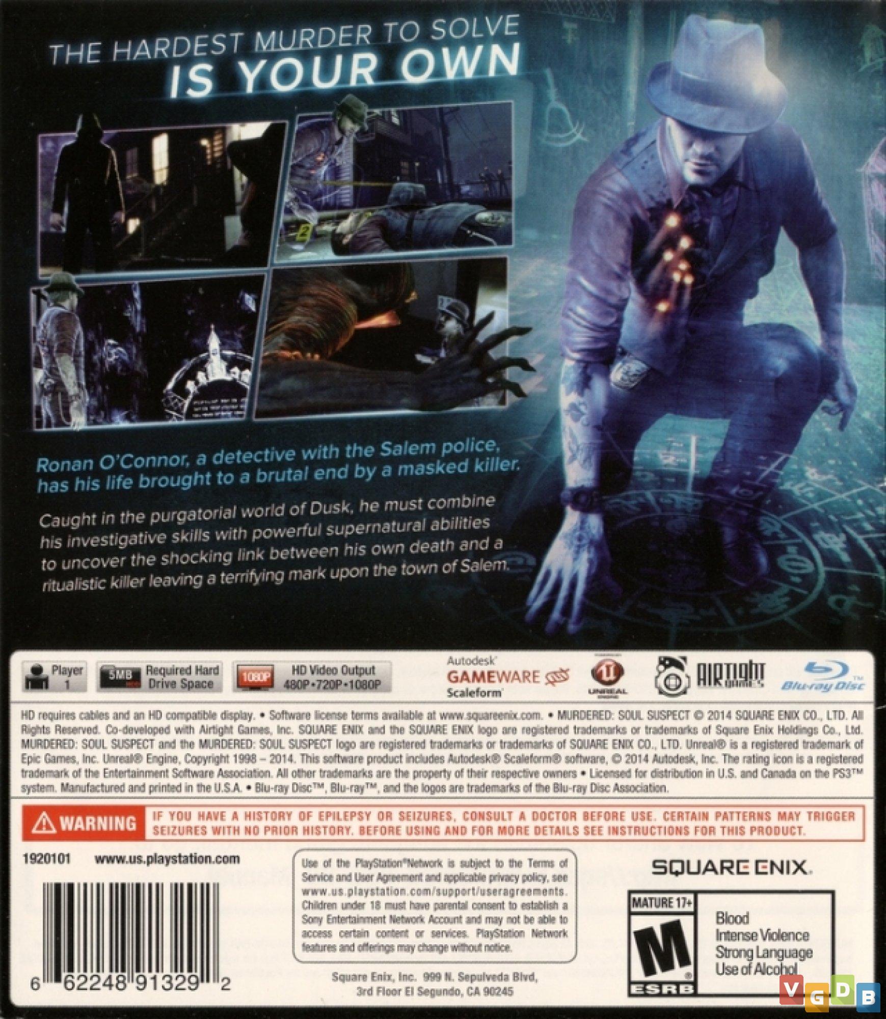 Jogo Murdered Soul Suspect Para Xbox 360 - Square Enix em Promoção