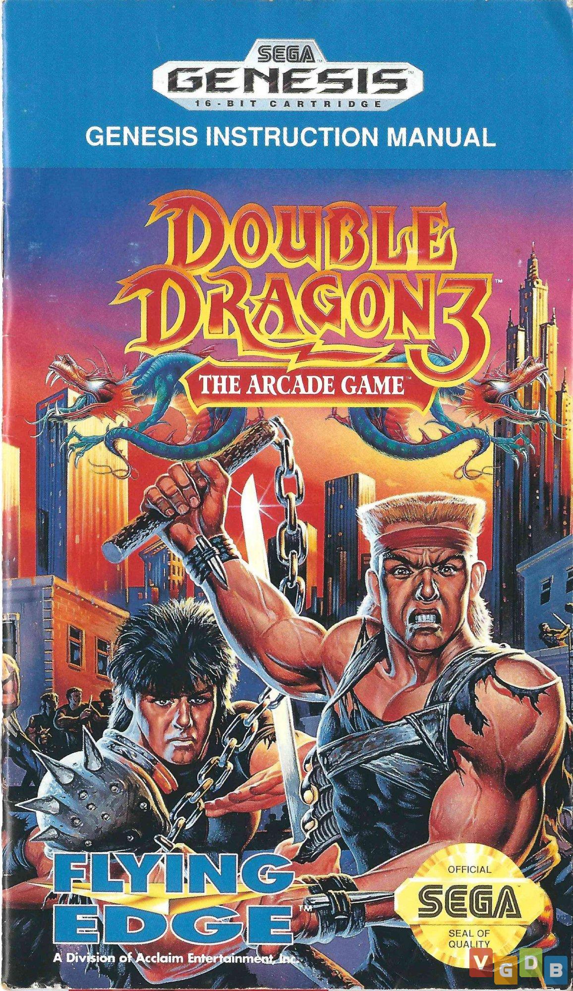 Double Dragon III The Arcade Game Sega Genesis