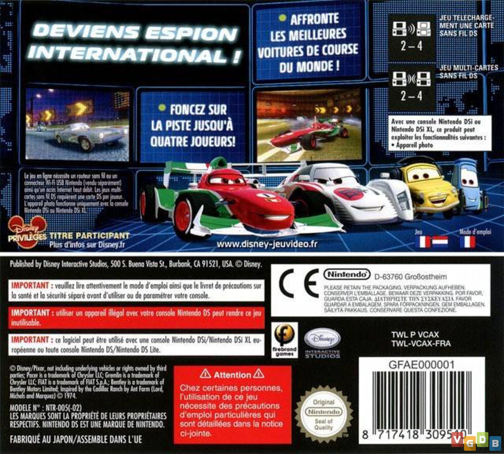 Cars 2: The Video Game - VGDB - Vídeo Game Data Base