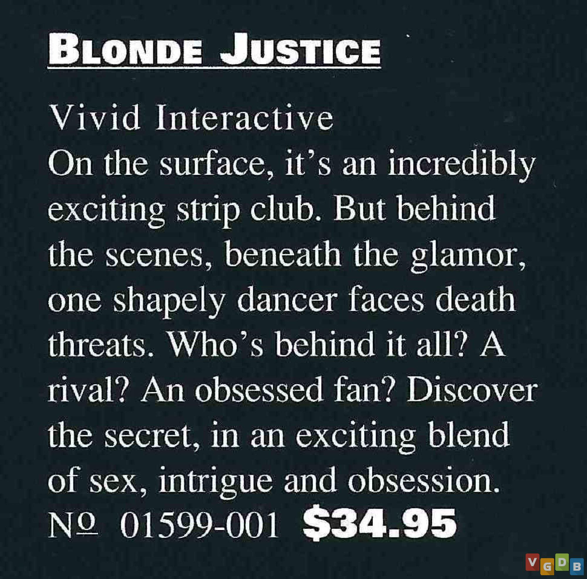 Blonde Justice