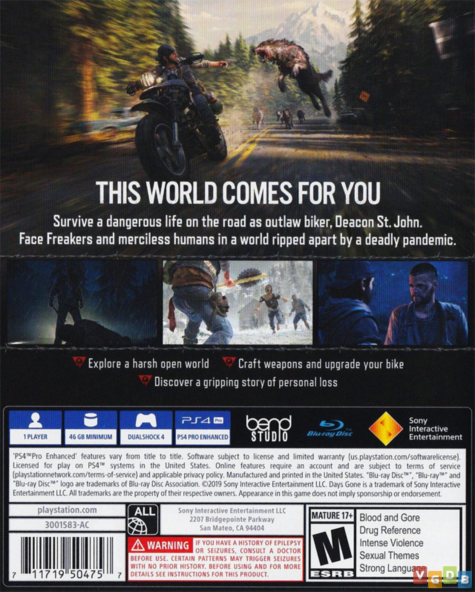 Jogo PS4 - Days Gone - Sony