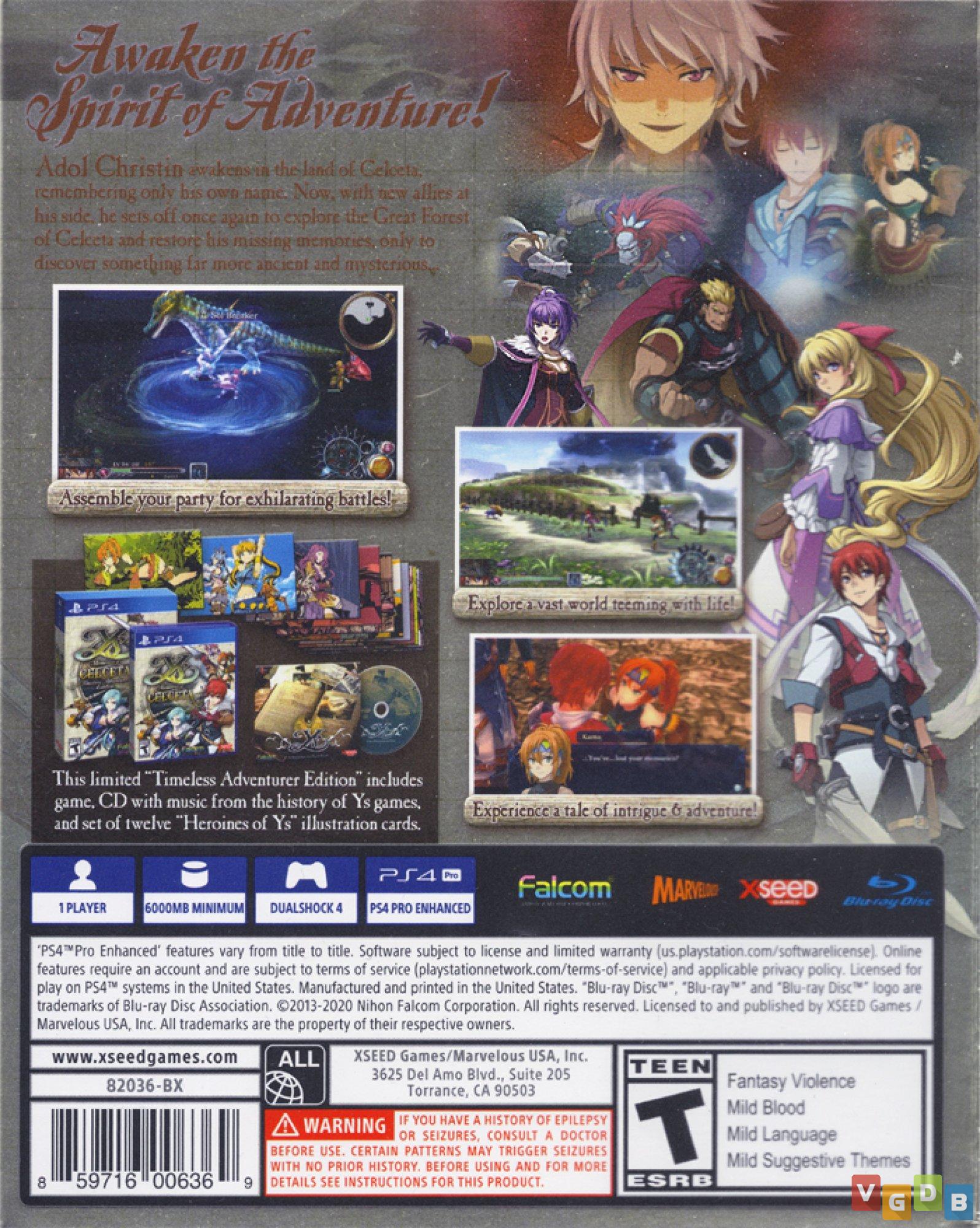 ys memories of celceta metacritic