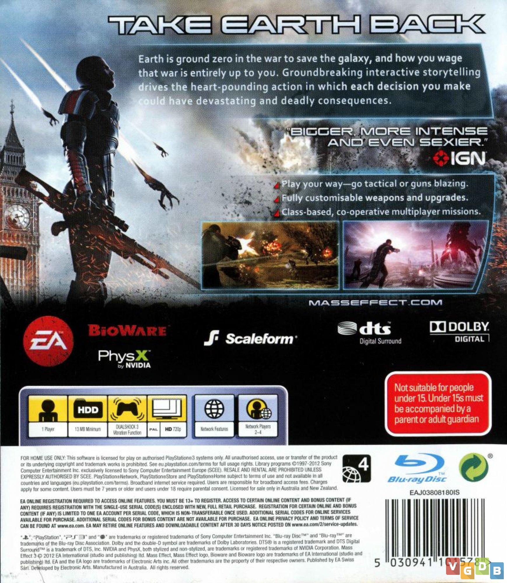 Jogo Mass Effect 3 Para Playstation 3 - PS3 - BIoWare - Jogos de Ação -  Magazine Luiza