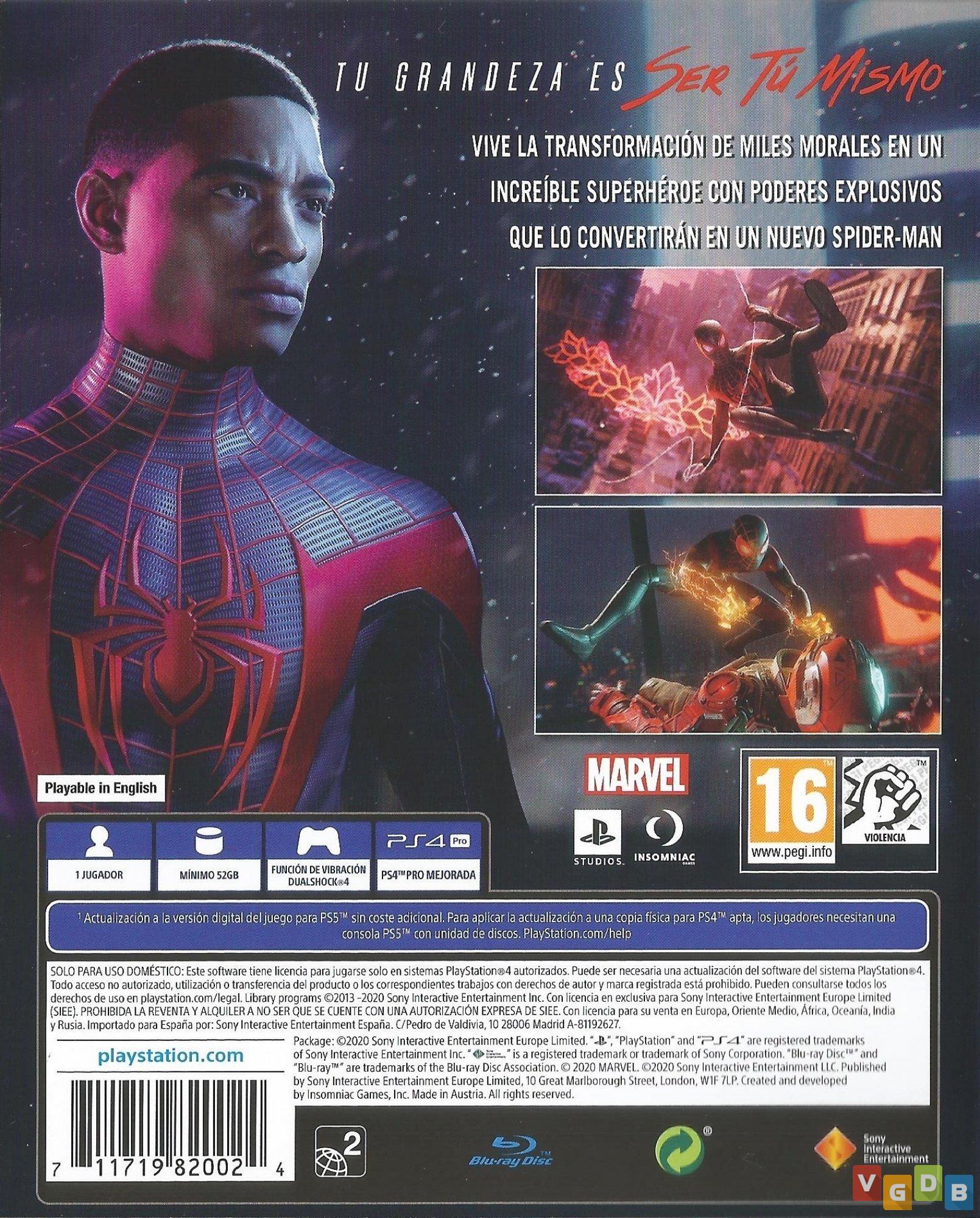 Jogo PS4 - Marvel - Spider Man - Miles Morales - Sony