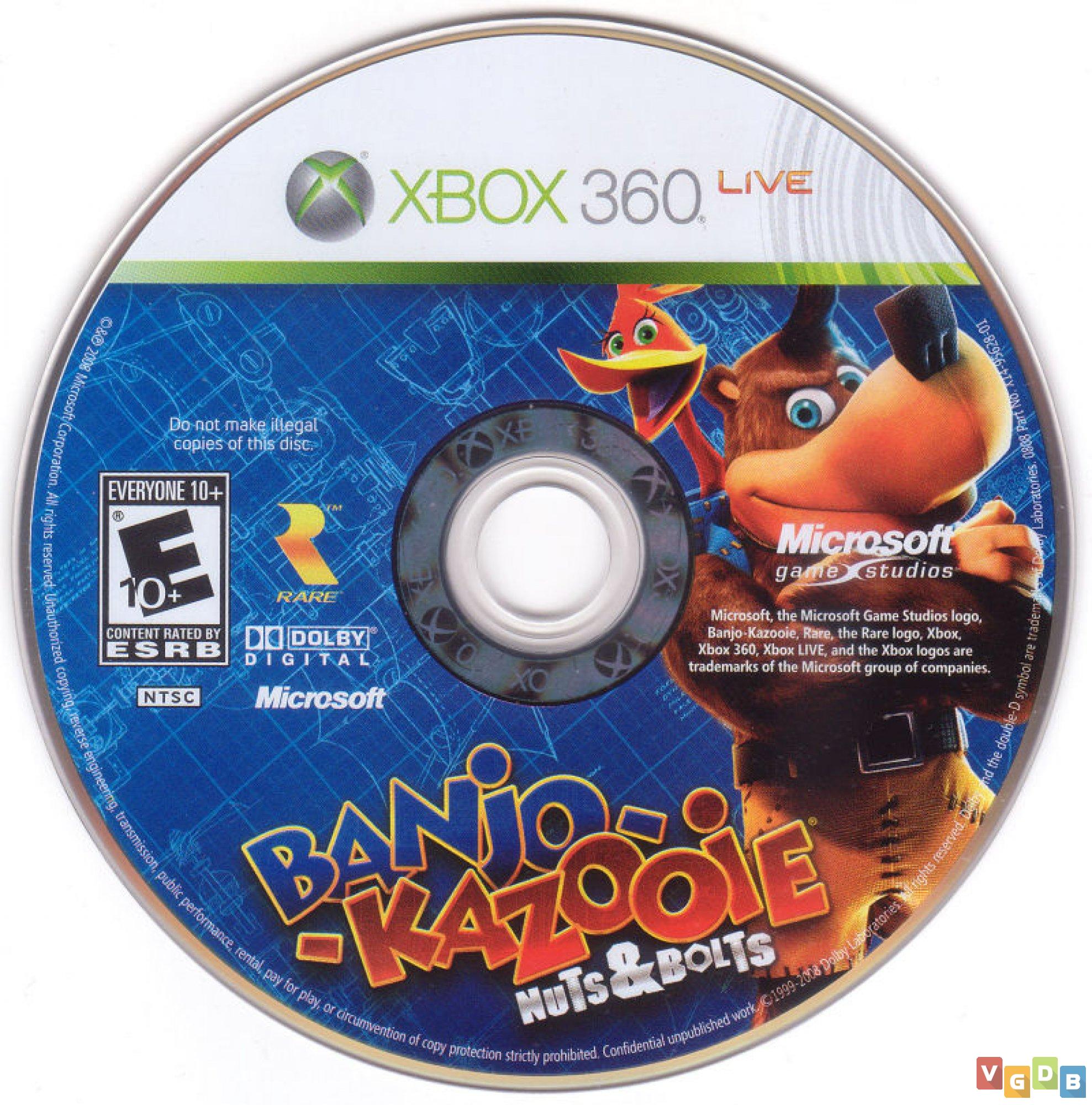 Banjo-Kazooie Nuts & Bolts - Platinum Hits - Xbox 360 - DVD 