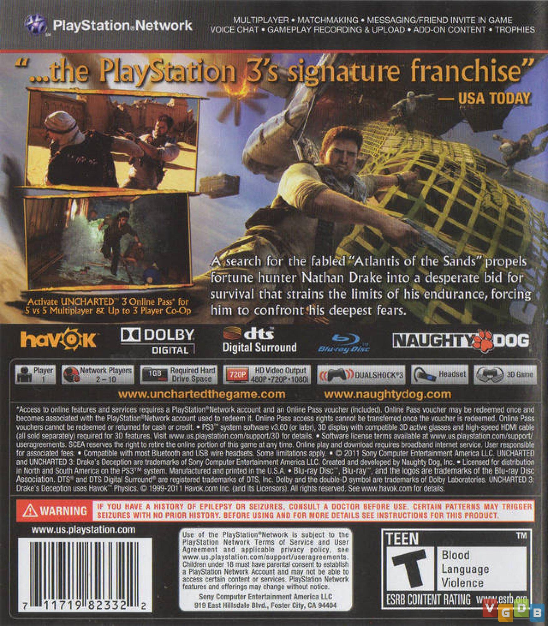 Uncharted 3: Drake's Deception - PSX Brasil