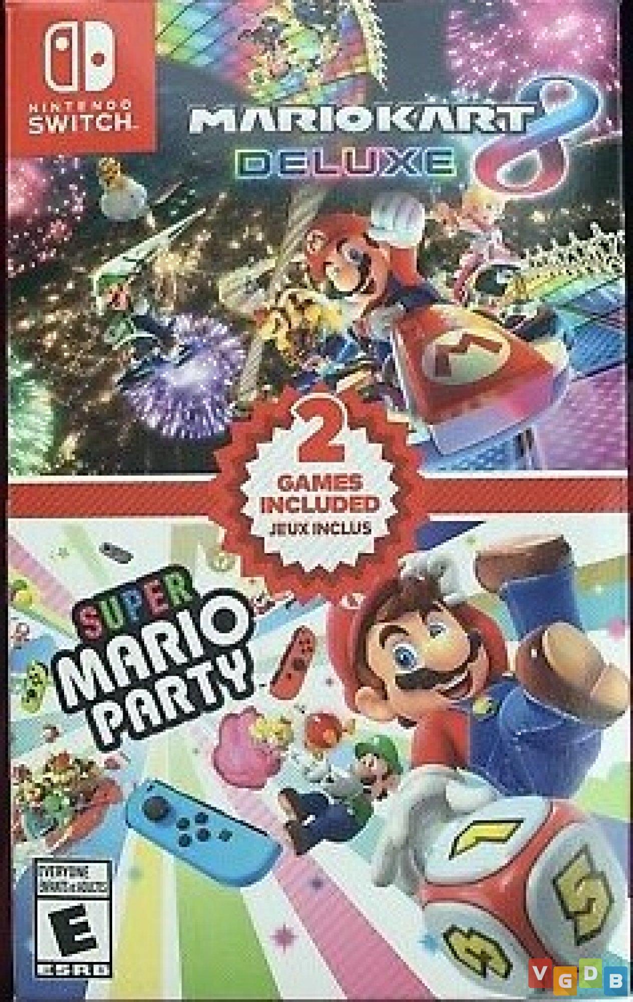 Mario Kart 8 Deluxe + Super Mario Party Double Pack - Nintendo