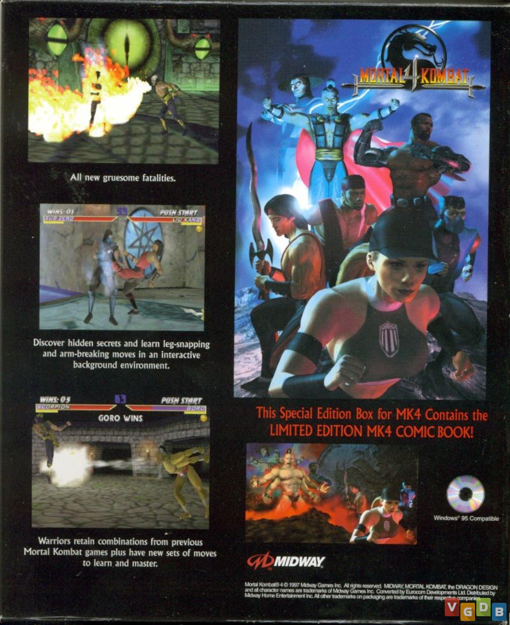 Mortal Kombat 4 - VGDB - Vídeo Game Data Base
