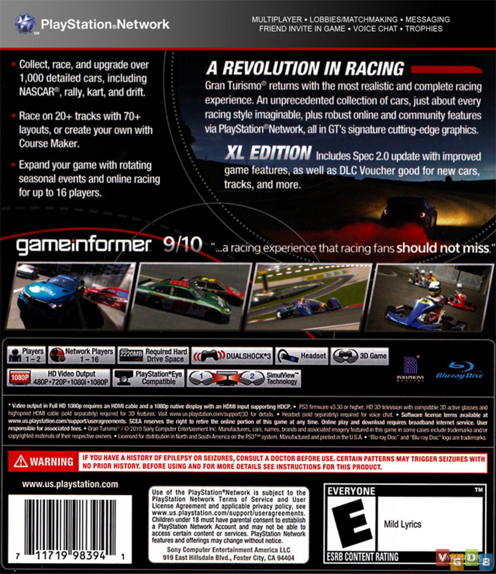 Jogo Gran Turismo 5 : XL Edition - PS3 (Usado) - Bragames