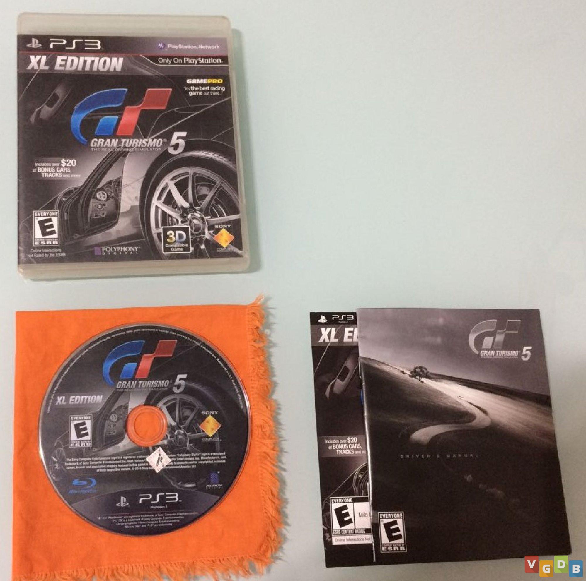 Gran Turismo 5 XL Edition PS3 Sony PlayStation 3 Game Complete
