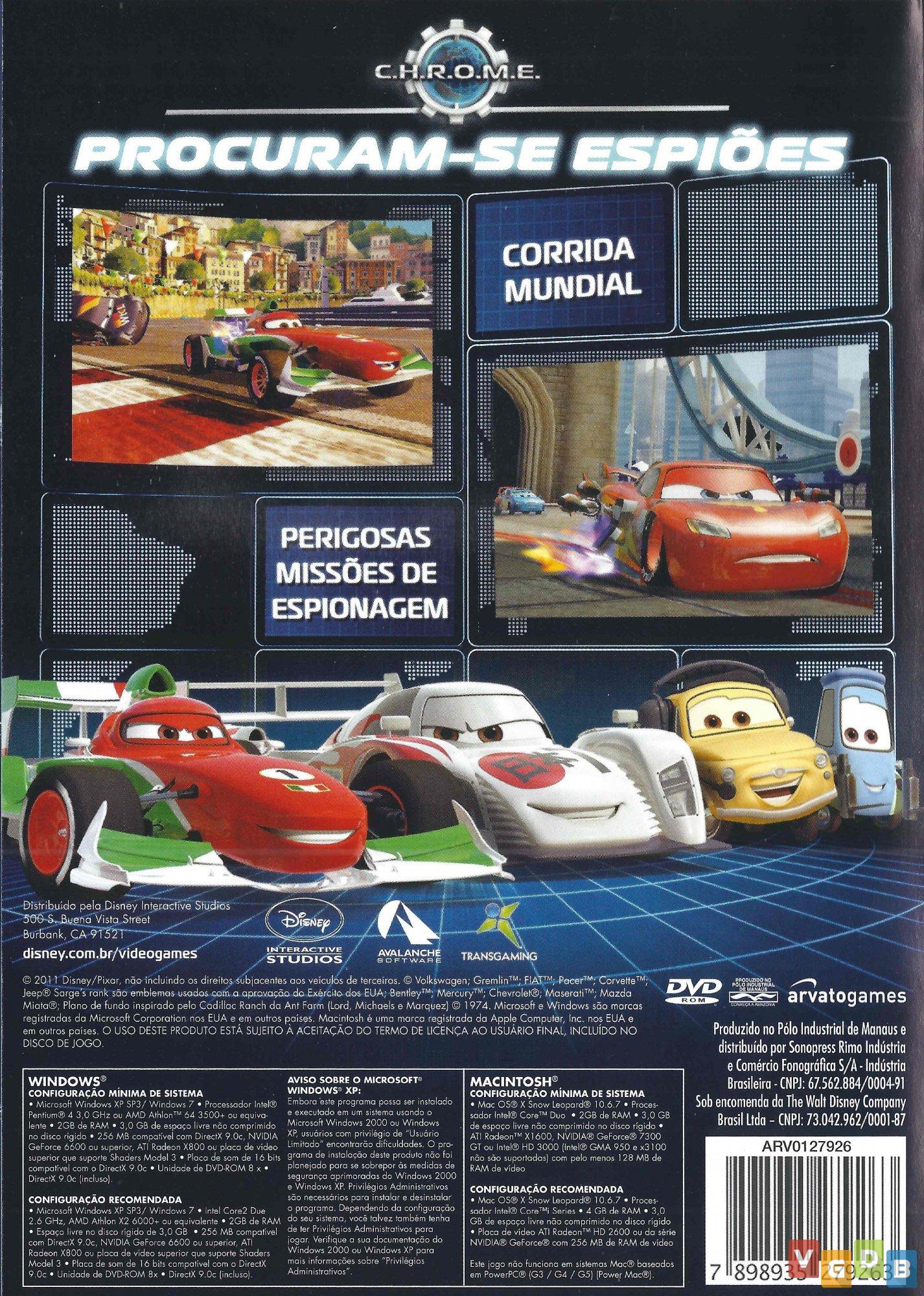 Jogo Carros 2 - DS - MeuGameUsado