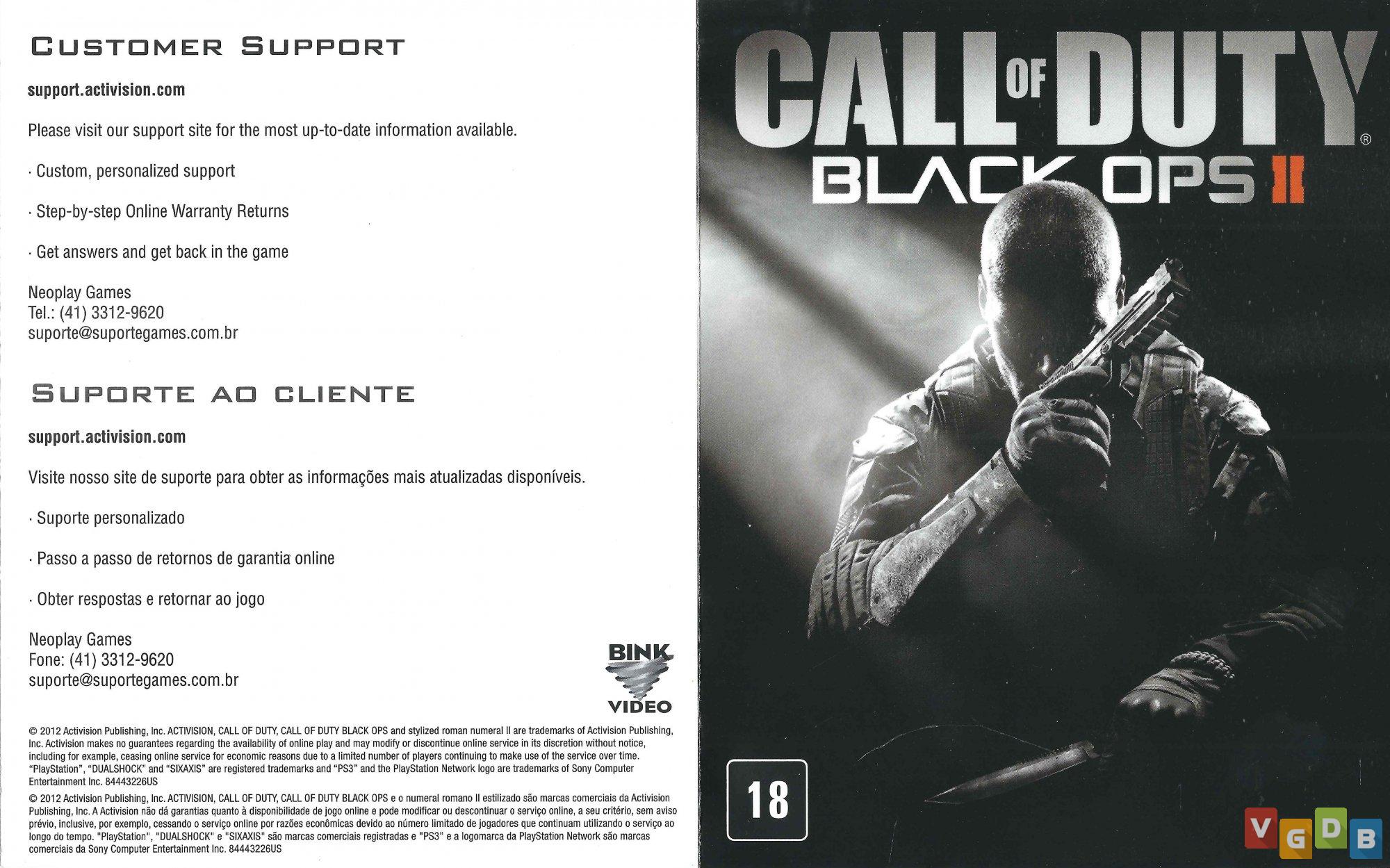Jogo Call of Duty: Black Ops 1 + Call of Duty: Black Ops II (Combo