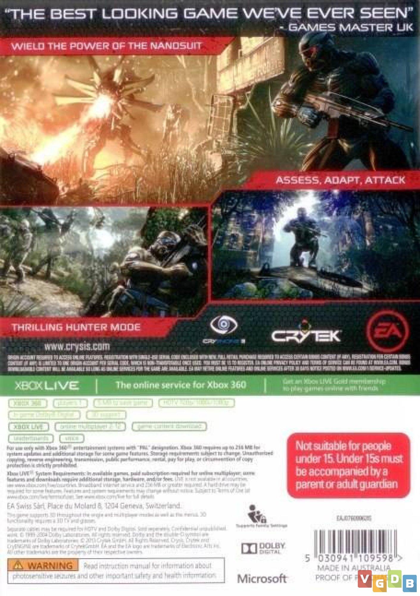 Preços baixos em Microsoft Xbox 360 crysis 3 Jogos de videogame de