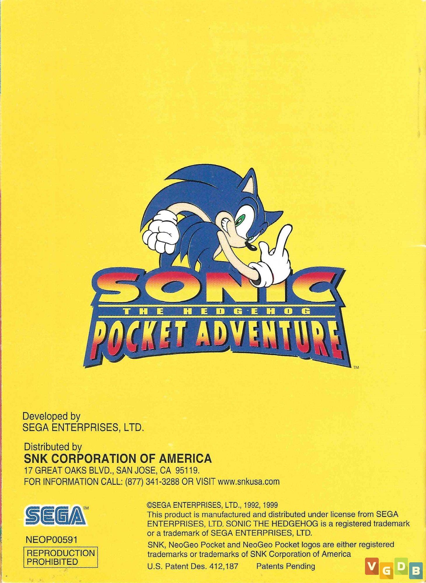 Sonic Pocket Adventure em Jogos na Internet