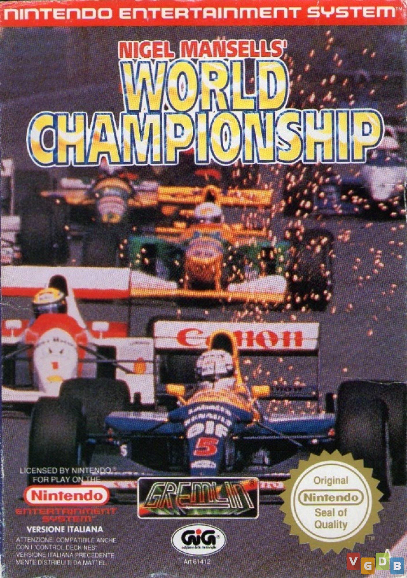 Jogo Nigel Mansell's World Championship Racing - Super Nintendo