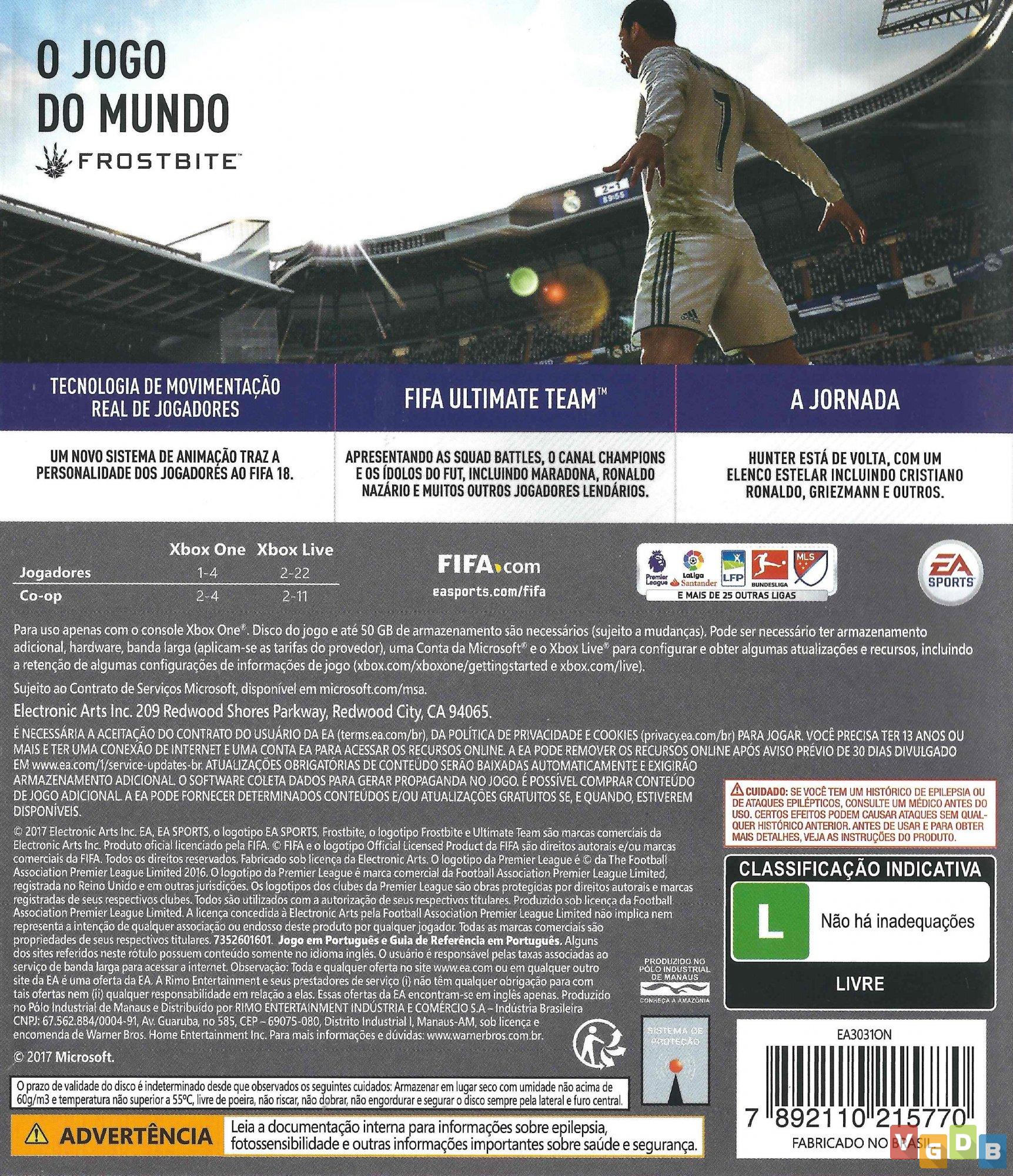 Capa de FIFA 18 - Todas as Covers Oficiais de FIFA 18 