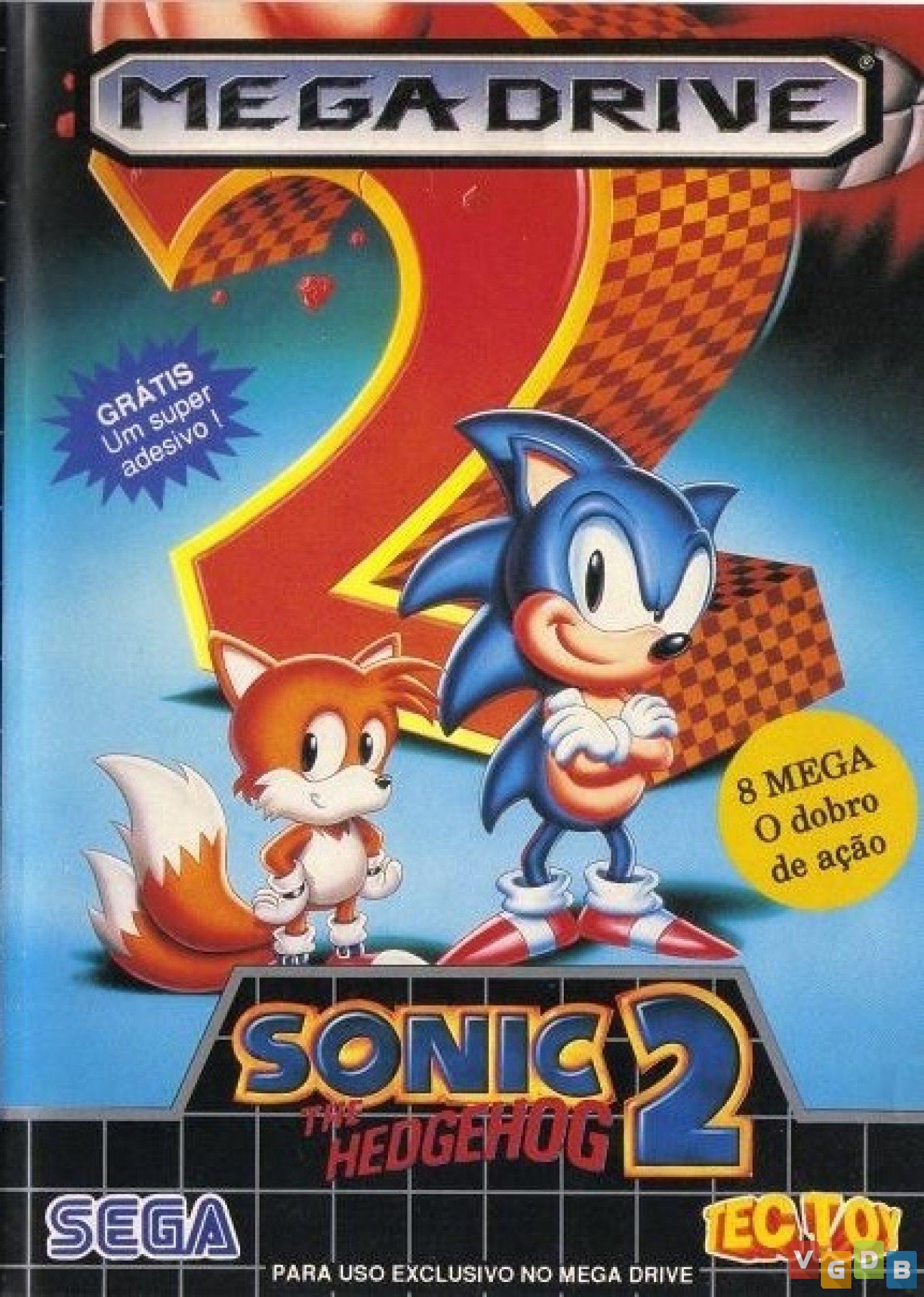 Jogo Sonic The Hedgehog 2 original Tectoy para Sega Mega Drive +