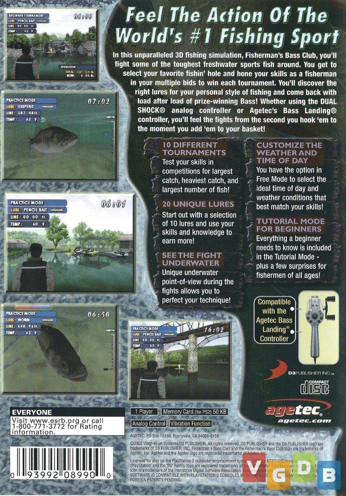 Fishermans Bass Club (Playstation 2) [video game] 海外 即決-