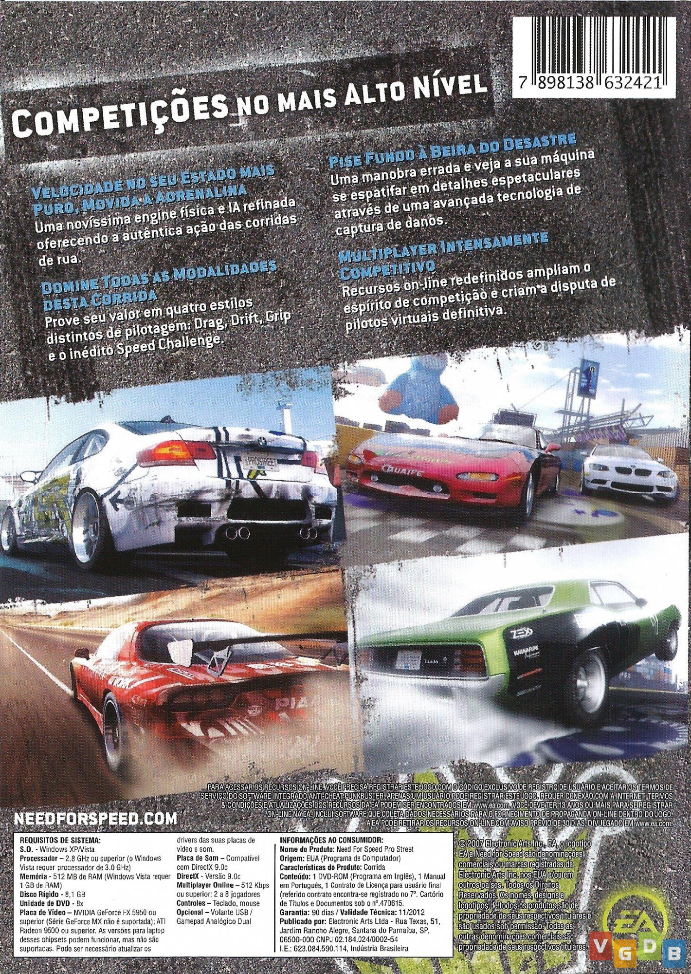 Usado: Jogo Need for Speed: ProStreet - Xbox 360 (Europeu) em