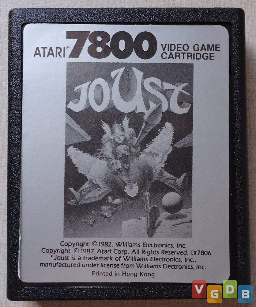 Cartouche JOUST Pour Atari 2600 / 7800 - Version PAL - Occasion