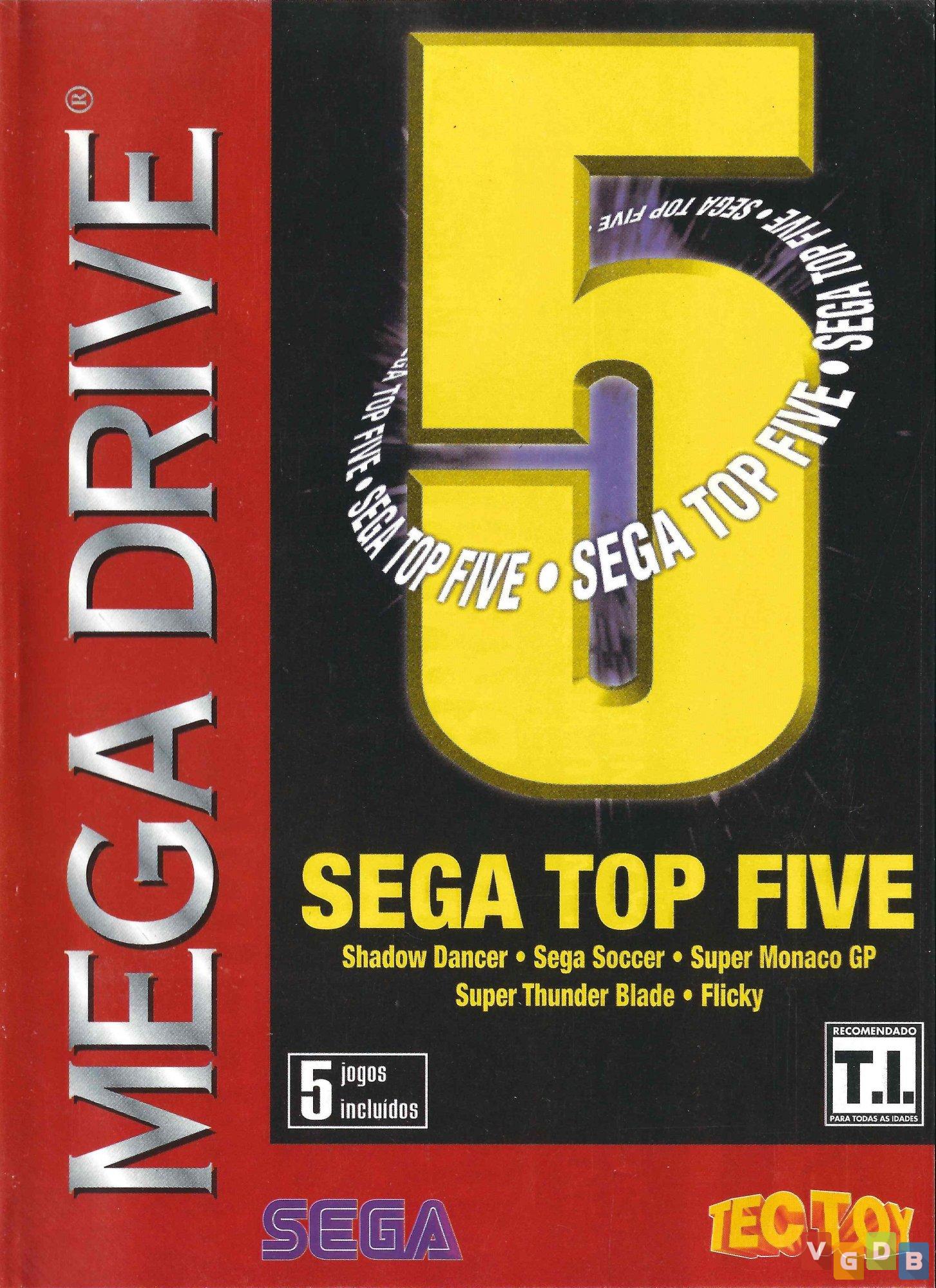 SEGA Top Five - VGDB - Vídeo Game Data Base