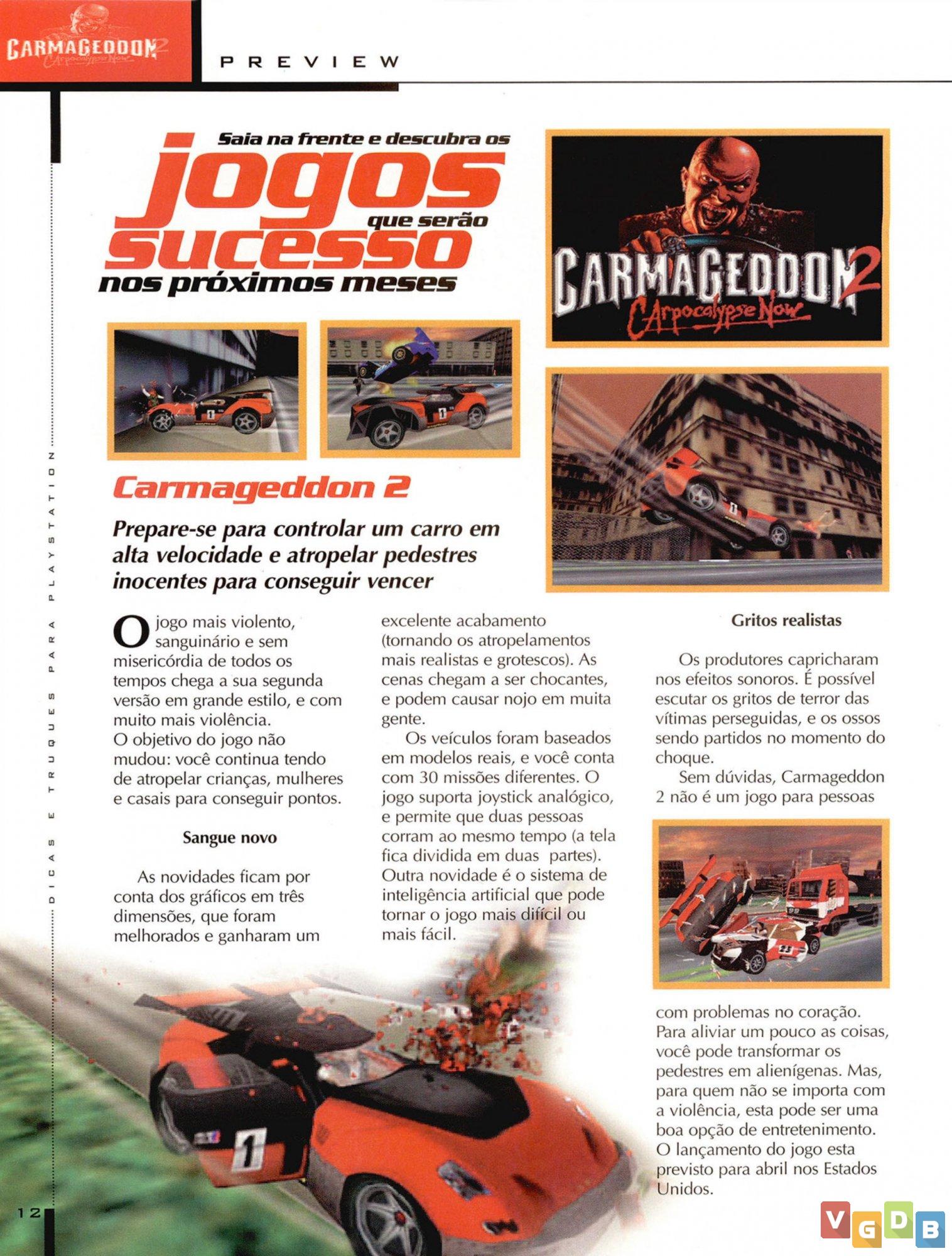 Carmageddon - VGDB - Vídeo Game Data Base