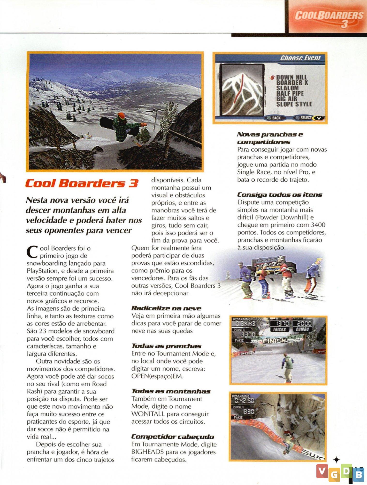 Cool Boarders 3 [SCUS-94251] ROM, PSX Game