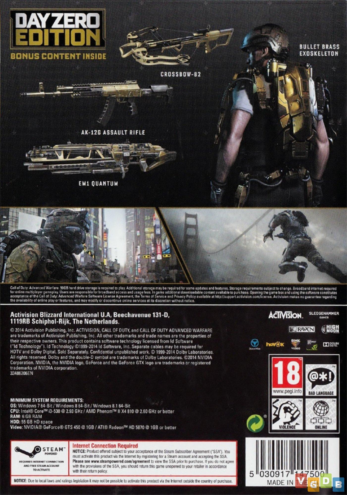 Call of Duty - Advanced Warfare: Day Zero para PS4 - Activision