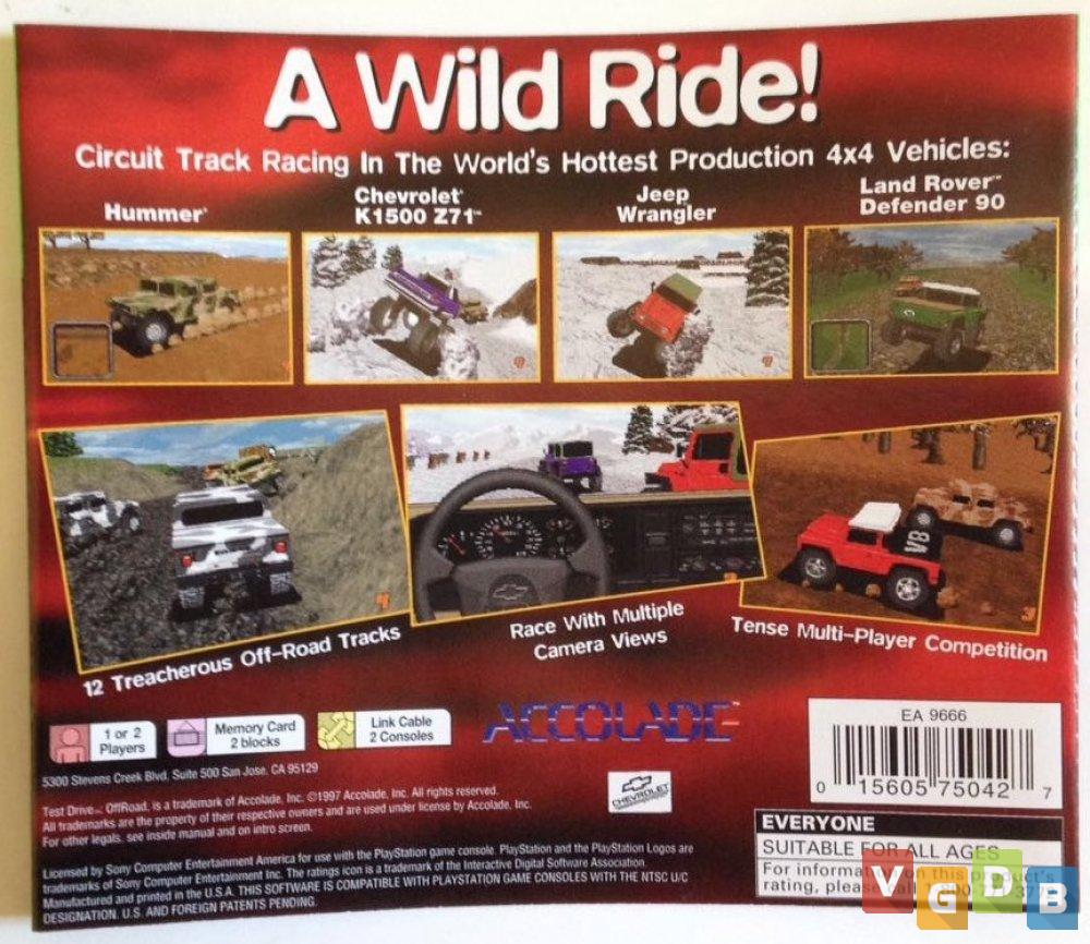 Test Drive OffRoad VGDB Vídeo Game Data Base