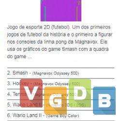 VGDB - Vídeo Game Data Base - Confira as últimas novidades do Video ...