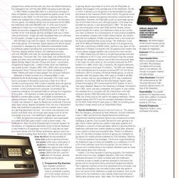 Fonte: Videogames Hardware Handbook - páginas 12 a 17.