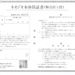 Certificado de garantia JP