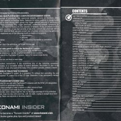 Manual Metal Gear Solid 3 USA