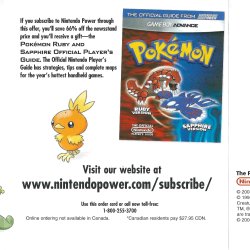 Folheto Nintendo Power USA