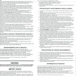 Folheto avisos USA