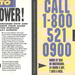 Folheto Nintendo Power USA
